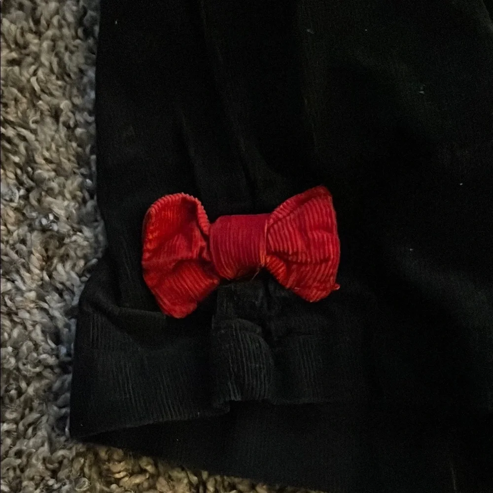 Kids Black and Red Casual Bottoms